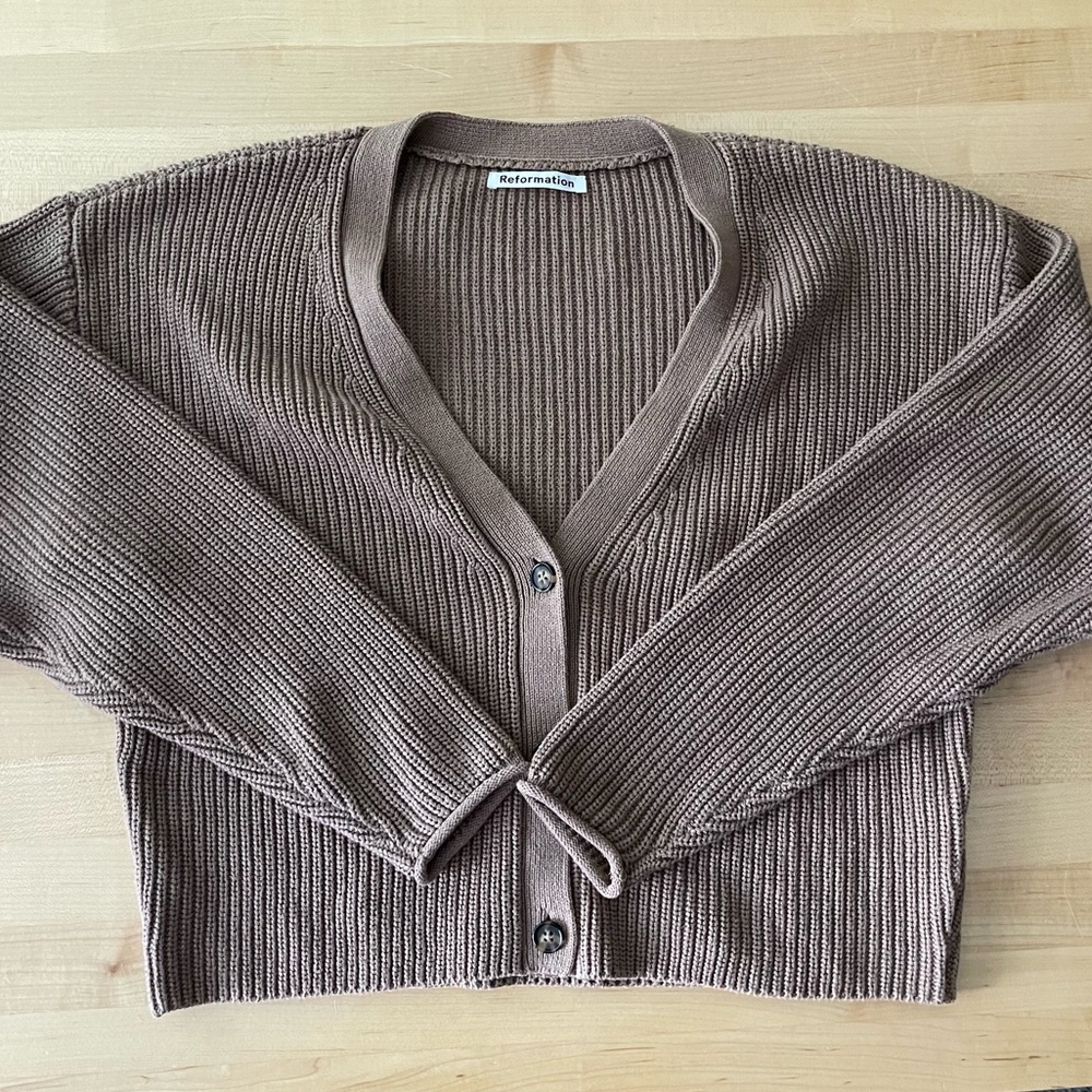 Reformation Elke Cardigan Set